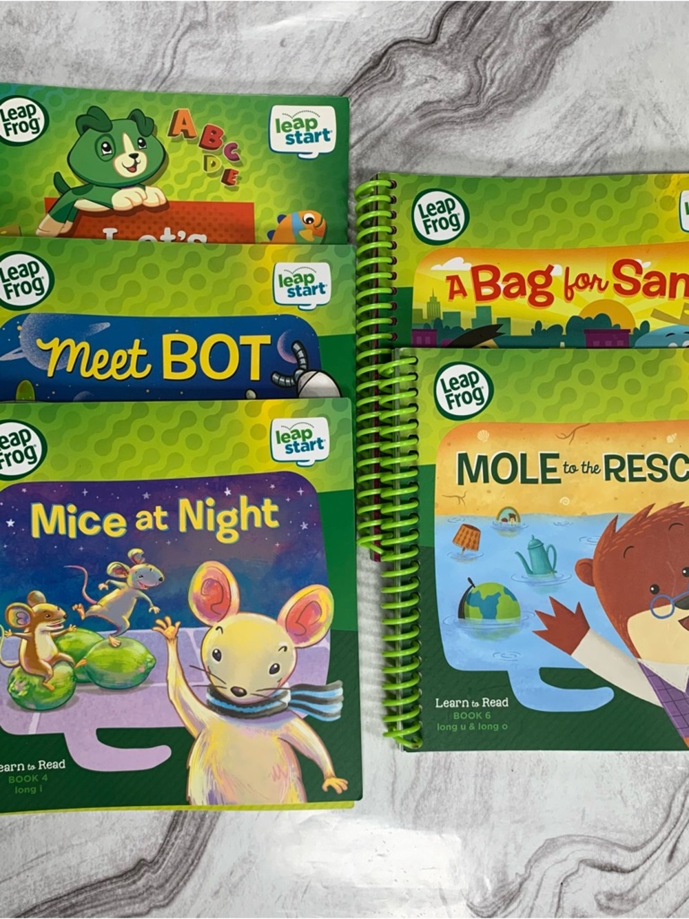 Leapfrog LeapStart Learn to Read Book Lot of 5